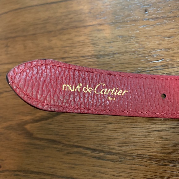Must De Cartier Paris Ladies Leather Belt